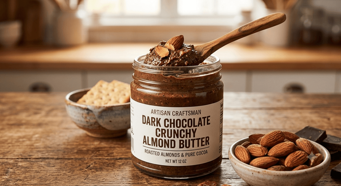 Dark Chocolate Crunchy Almond Butter - View 1